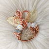Fossil Coral Pumpkin Pendant In Copper