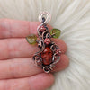 Red Jasper Skull Pendant