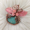 Amazonite Pumpkin Pendant In Copper