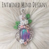 Aurora Opal Statement Pendant In Sterling Silver