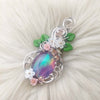Aurora Opal Statement Pendant In Sterling Silver