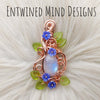 Moonstone Statement Pendant In Copper