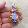 Moonstone Statement Pendant In Copper