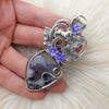Morado Opal And Sterling Silver Heart Pendant