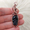 Obsidian Skull Pendant