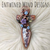 Plume Agate Doublet Pendant In Copper