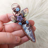 Plume Agate Doublet Pendant In Copper