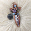 Plume Agate Doublet Pendant In Copper