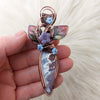 Plume Agate Doublet Pendant In Copper