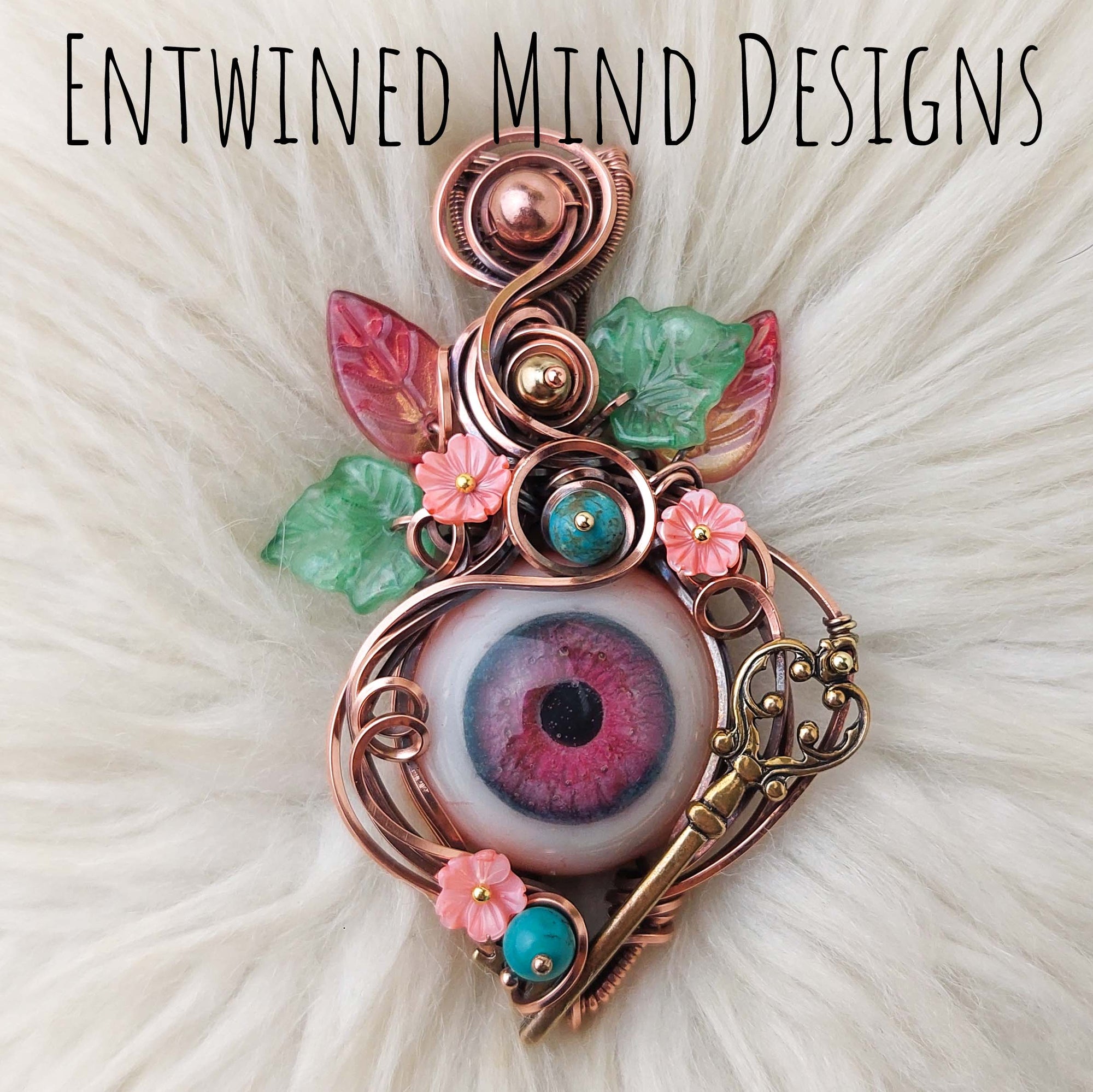 "Focus Unlocked" Statement Pendant In Copper