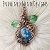 "Moon Light Sky" Plume Agate Doublet Pendant
