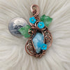 Larimar Pendant In Copper