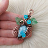 Larimar Pendant In Copper