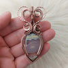 Moss Agate Pendant In Copper