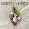 Small Goddess Pendant In Copper