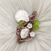 Small Goddess Pendant In Copper