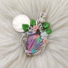 Aurora Opal Statement Pendant In Sterling Silver