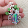 Aurora Opal Statement Pendant In Sterling Silver