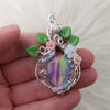 Aurora Opal Statement Pendant In Sterling Silver