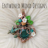 Green Hummingbird Potion Bottle Pendant