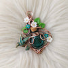 Green Hummingbird Potion Bottle Pendant
