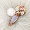 Moonstone Statement Pendant In Copper
