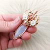 Moonstone Statement Pendant In Copper