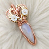 Moonstone Statement Pendant In Copper