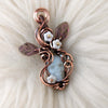Opalite Small Skull Pendant