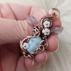 Opalite Small Skull Pendant
