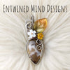 Ternate Moss Agate Pendant In Sterling Silver