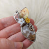 Ternate Moss Agate Pendant In Sterling Silver