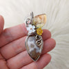 Ternate Moss Agate Pendant In Sterling Silver