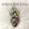 Artisan Cut Sobet Jasper Heart Statement Pendant In Sterling Silver