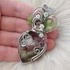 Artisan Cut Sobet Jasper Heart Statement Pendant In Sterling Silver