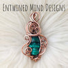 Malachite Skull Pendant