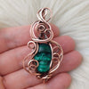 Malachite Skull Pendant