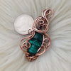 Malachite Skull Pendant