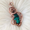 Malachite Skull Pendant