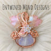 Moonstone Pumpkin Pendant In Copper