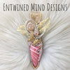 Australian Pink Opal, Sterling Silver, and 14k Gold Filled statement Pendant