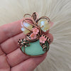 Chrysoprase Pumpkin Pendant