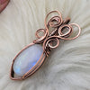 Moonstone Pendant In Copper