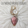 Australian Pink Opal, Sterling Silver, and 14k Gold Filled statement Pendant