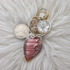 Australian Pink Opal, Sterling Silver, and 14k Gold Filled statement Pendant