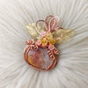 Fossil Coral Pumpkin Pendant In Copper