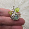 3ct Ethiopian Opal and Sterling Silver Mini Pumpkin Pendant