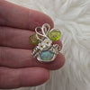 3ct Ethiopian Opal and Sterling Silver Mini Pumpkin Pendant