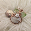 Moonstone Pumpkin Pendant In Copper