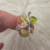 3ct Ethiopian Opal and Sterling Silver Mini Pumpkin Pendant